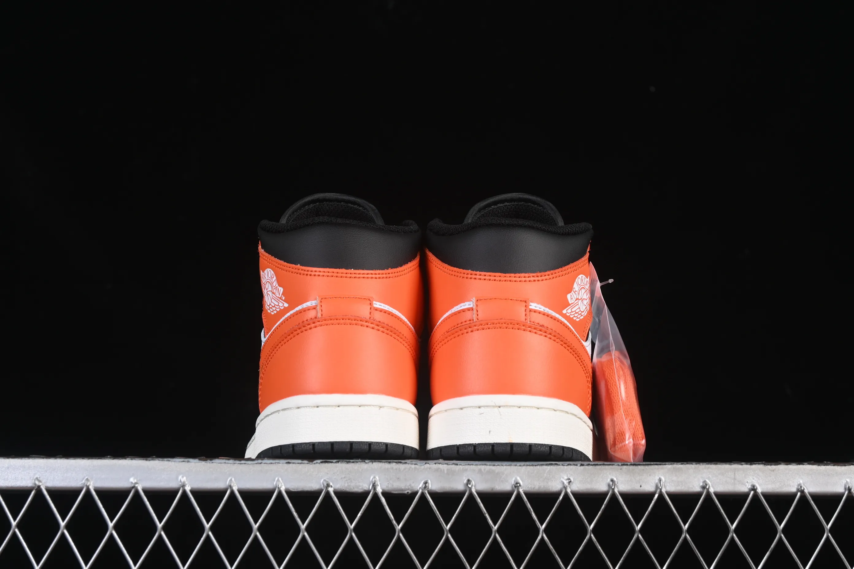 All categories Air Jordan Jordan series basketball shoes Air Jordan 1 Mid Air Jordan 1 Mid AJ1 Joe 1 black and white orange mid-top cultural and casual sneakers DQ8426-801